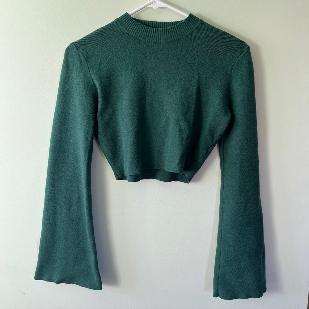 Princess Polly Bell Sleeve Cropped Sweater